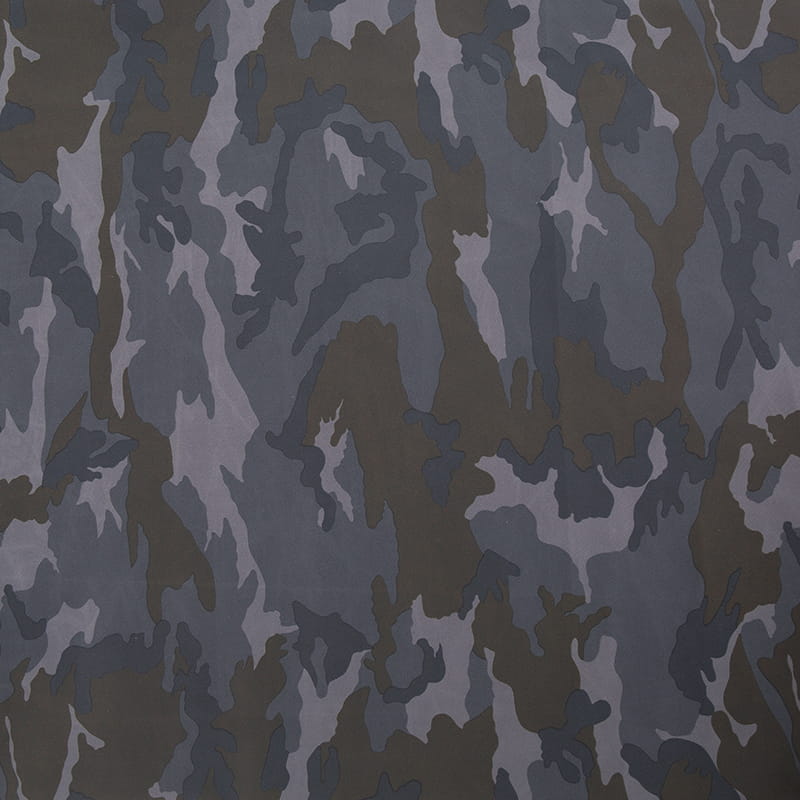 190T TAFFETA stof med digital print af camouflage med PVC bagside