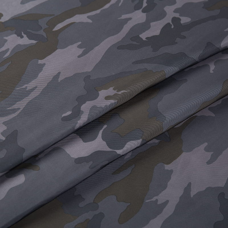 190T TAFFETA stof med digital print af camouflage med PVC bagside